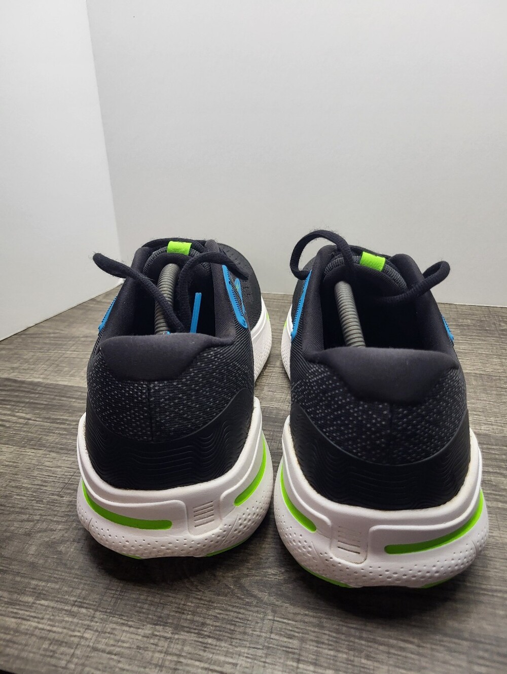 Brooks Ghost Max Running Shoes Men’s Size 11.5 2E Black Blue Green 1104062E060 - Picture 5 of 10